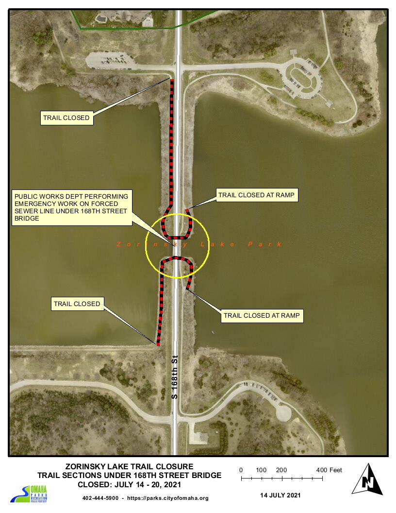 Zorinsky Trail Closure